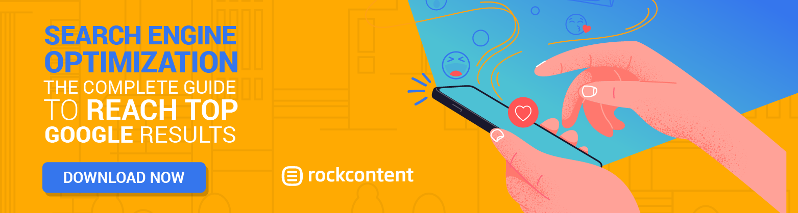 Rock Content's SEO Guide Promotional Banner